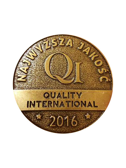 Golden emblem Quality International 2016.