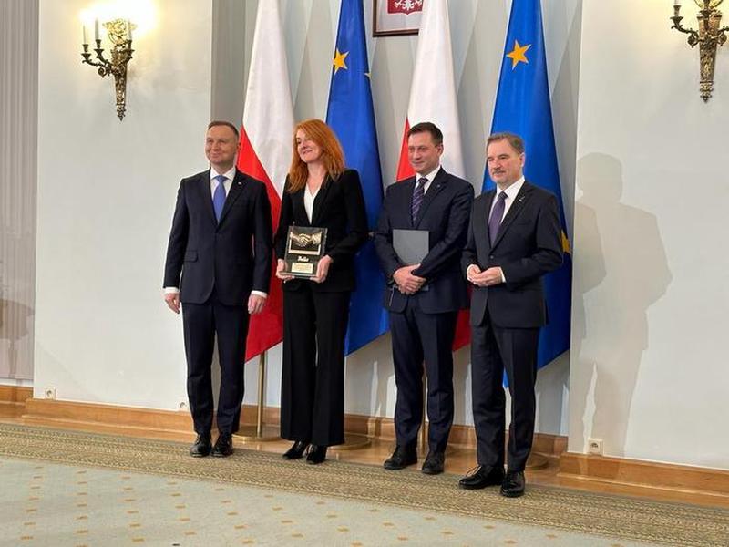 Representatives of Krakow Water with President of Poland.