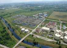 Aerial view of the entire plant.